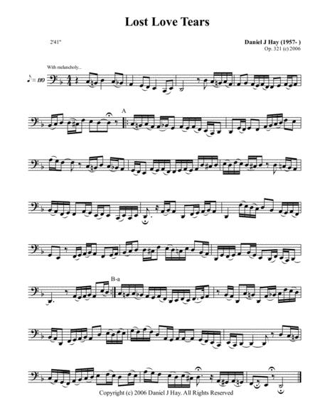 Lost Love Tears Bass Solo Sheet Music