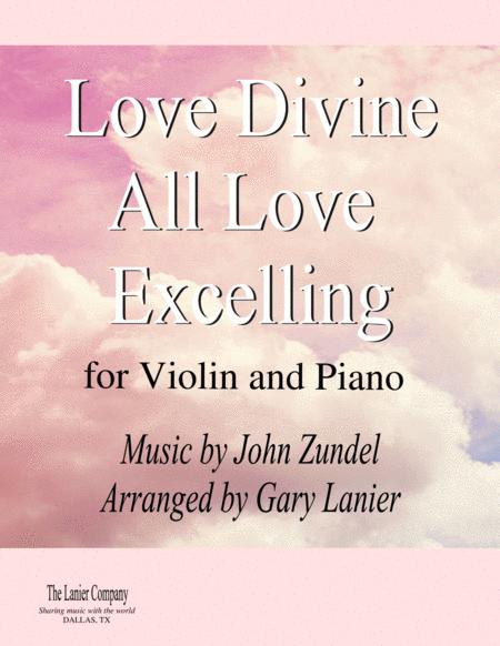 Love Divine All Loves Excelling For Violin And Piano With Score Part Sheet Music