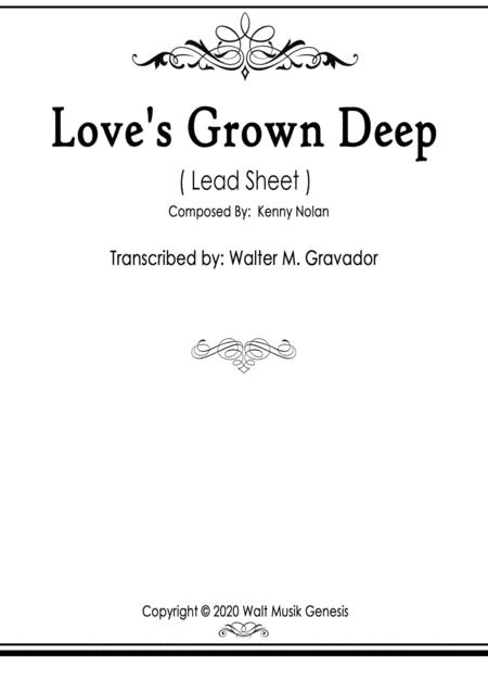 Love Grown Deep Sheet Music