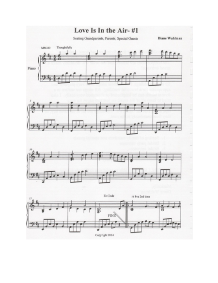 Love Is In The Air Sheet Music