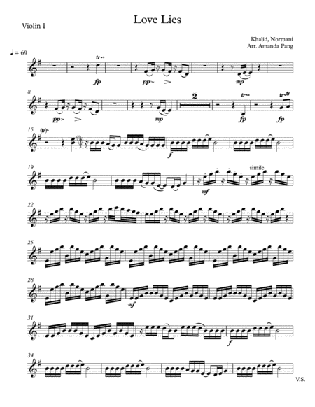 Love Lies Sheet Music