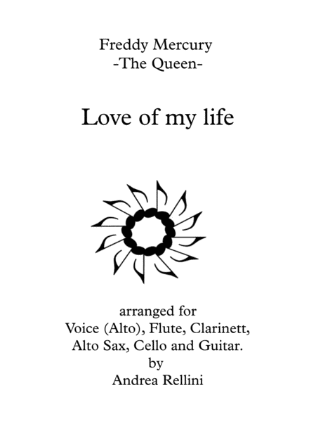 Free Sheet Music Love Of My Life Alto Voice Ensemble