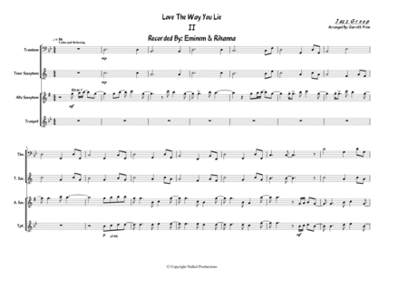 Love The Way You Lie Pt 2 Sheet Music