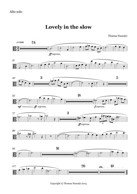 Free Sheet Music Lovely In The Slow Viola Part