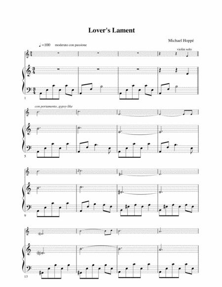 Lovers Lament Sheet Music