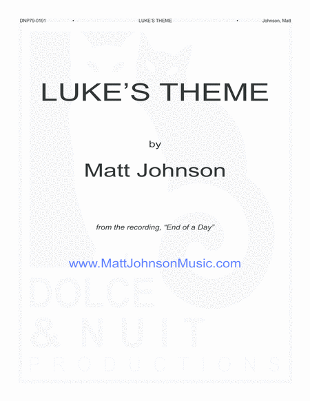 Free Sheet Music Lukes Theme