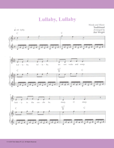 Lullaby Lullaby Sheet Music