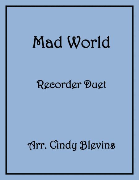 Mad World Recorder Duet Sheet Music