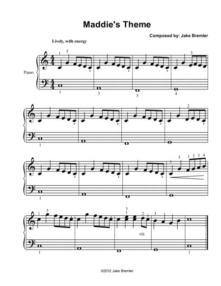 Maddies Theme Sheet Music