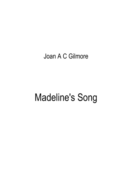 Madelines Song Sheet Music