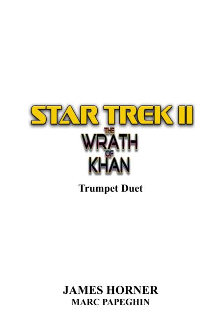 Free Sheet Music Main Title From Star Trek Ii The Wrath Of Khan Trumpet Duet