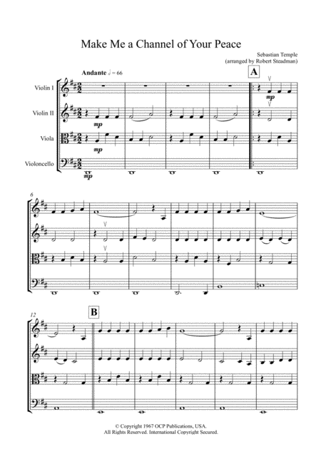 Make Me A Channel Of Your Peace Prayer Of St Francis Sheet Music