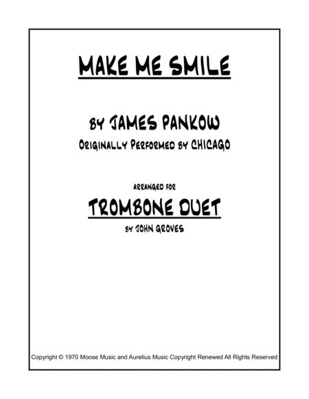 Make Me Smile Trombone Duet Sheet Music