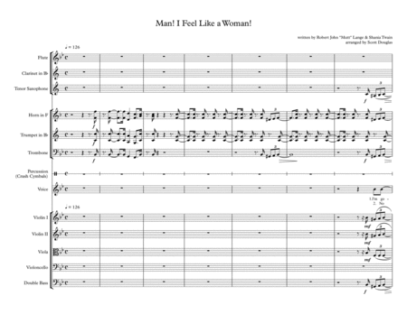 Man I Feel Like A Woman Sheet Music