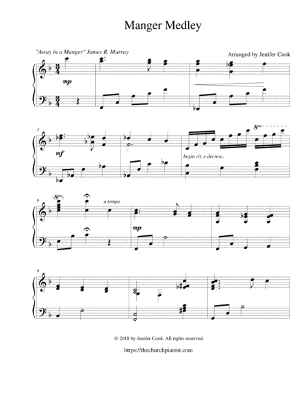 Manger Medley Sheet Music