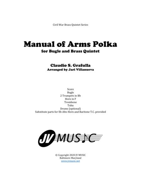 Manual Of Arms Polka For Bugle With Brass Quintet Sheet Music