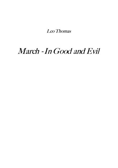 March In Good And Evil Sheet Music