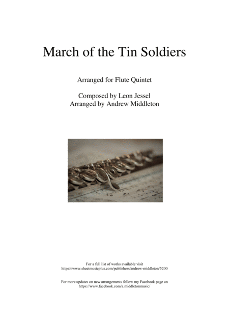 March Of The Tin Soldiers Arranged For Flute Quintet Sheet Music