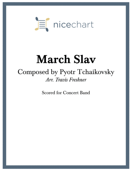 March Slav Score Parts Sheet Music