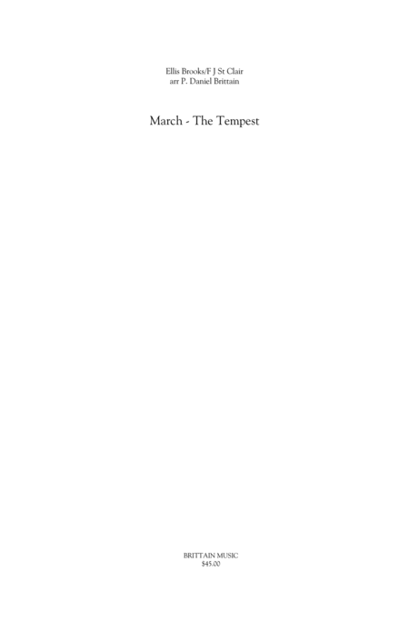 March The Tempest Sheet Music