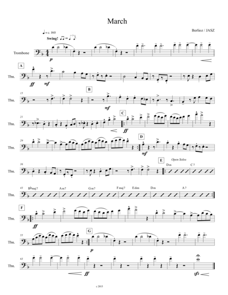Free Sheet Music March To The Scaffold Trombone