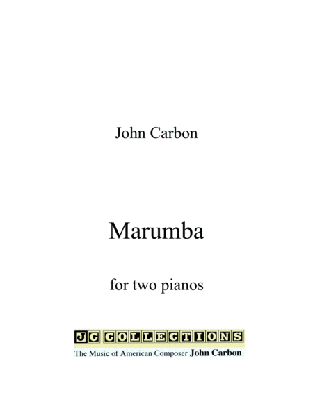 Free Sheet Music Marumba