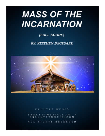 Mass Of The Incarnation Full Score Sheet Music