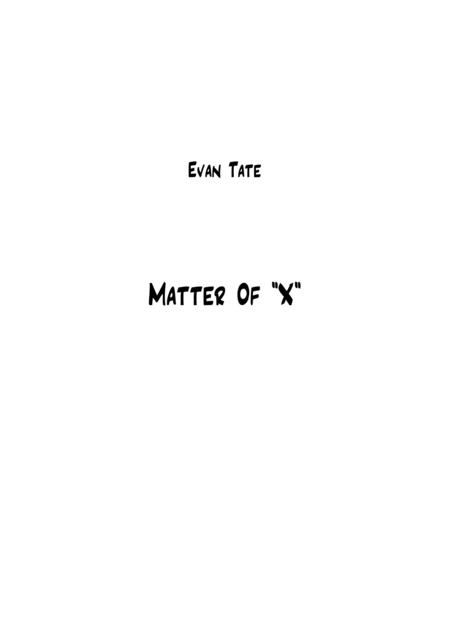 Free Sheet Music Matter Of X
