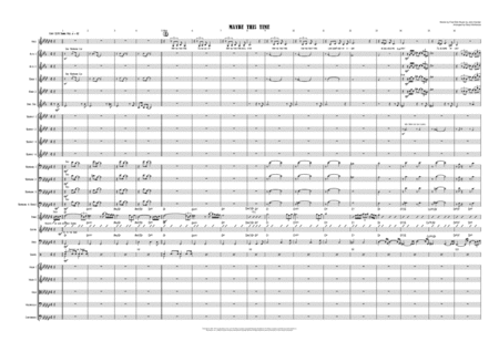 Maybe This Time Female Vocal With Big Band And Optional Strings Key Gb To G Sheet Music