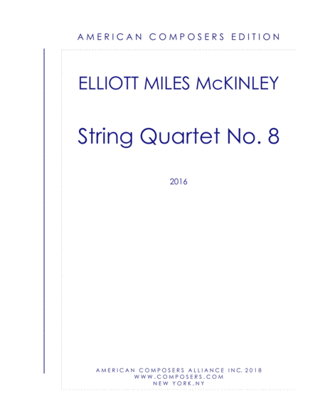 Mckinley String Quartet No 8 Sheet Music