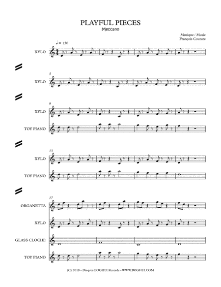 Meccano Playful Pieces Sheet Music