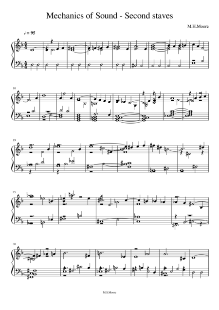 Mechanics Of Sound Second Staves Sheet Music