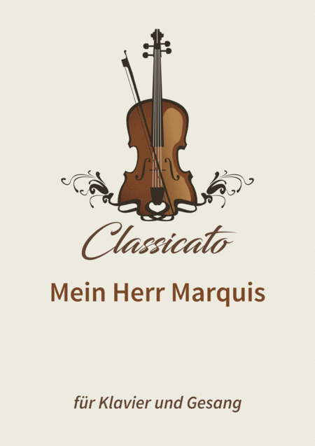 Mein Herr Marquis Sheet Music