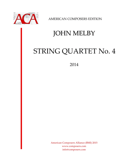 Melby String Quartet No 4 Sheet Music