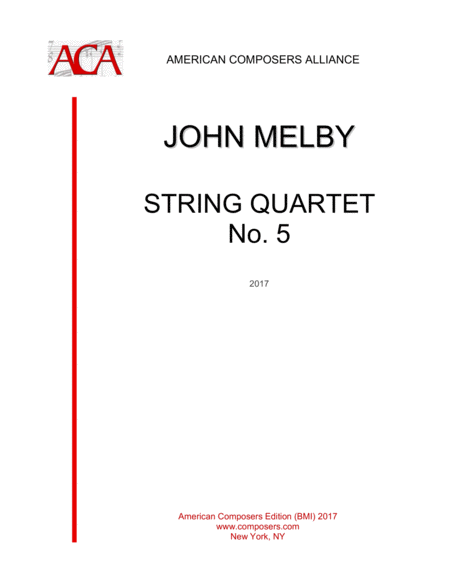 Free Sheet Music Melby String Quartet No 5