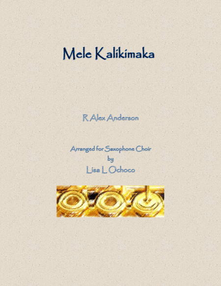 Free Sheet Music Mele Kalikimaka For Saxophone Choir