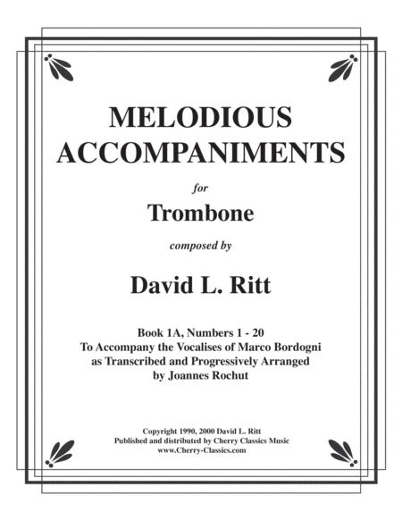 Melodious Accompaniments From Bordogni Rochut For Etudes 1 20 For Trombone Sheet Music