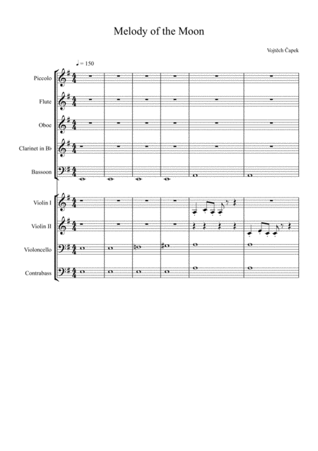 Free Sheet Music Melody Of The Moon