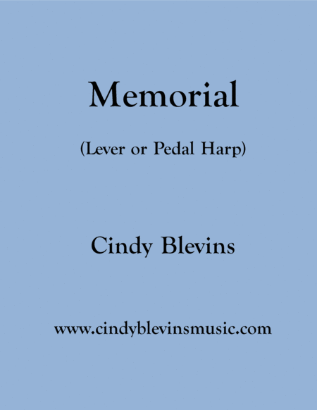 Memorial An Original Solo For Lever Or Pedal Harp From My Book Serenade Sheet Music