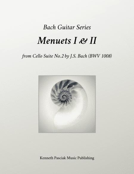 Menuets I Ii From Cello Suite No 2 By Js Bach Sheet Music