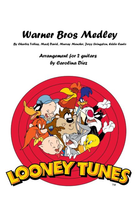 Merrie Melodies Looney Tunes Theme 2 Guitars Easy Sheet Music