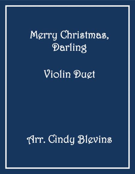 Free Sheet Music Merry Christmas Darling Violin Duet