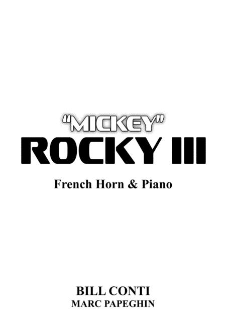 Mickey From Rocky Iii French Horn Piano Sheet Music