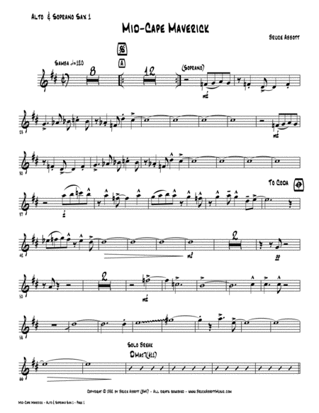 Free Sheet Music Mid Cape Maverick Jazz Ensemble Full Set Of Parts