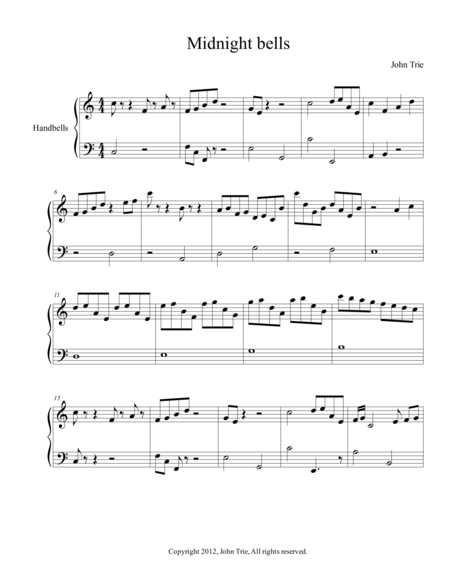 Free Sheet Music Midnight Bells