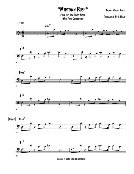 Midtown Rush Bass Guitar Sheet Music