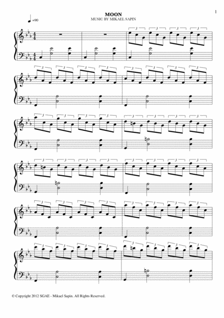 Mikael Sapin Moon Sheet Music