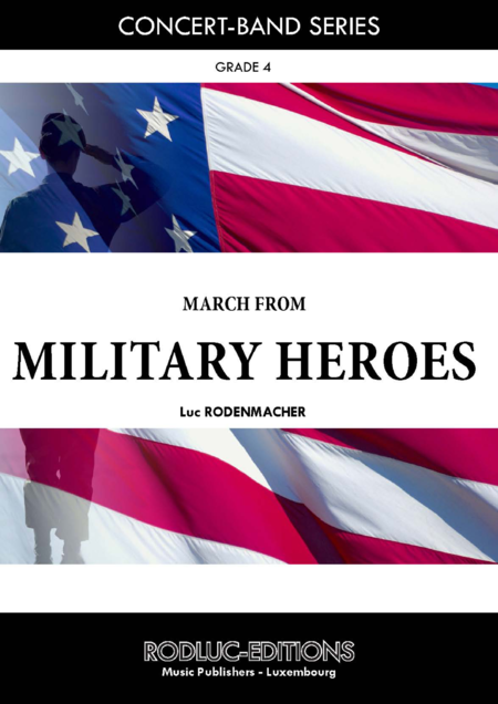 Free Sheet Music Military Heroes Concert March