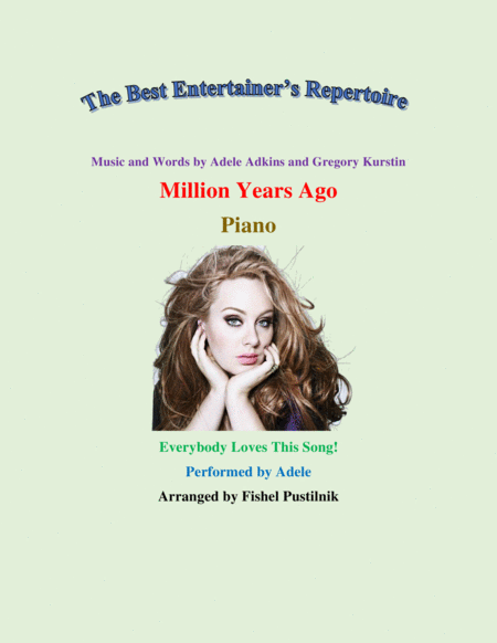 Free Sheet Music Million Years Ago For Piano Video