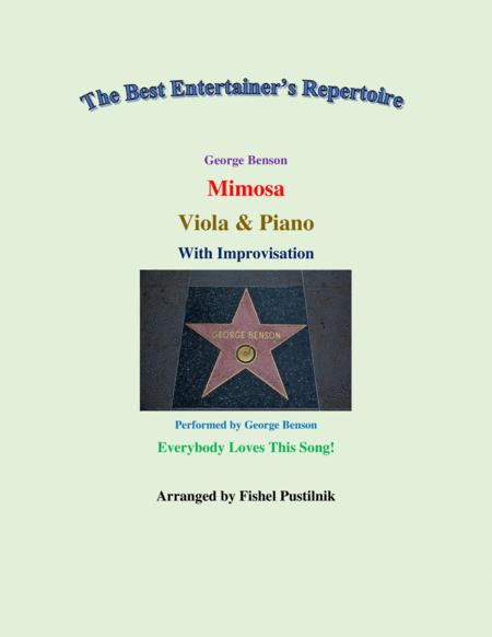 Free Sheet Music Mimosa With Improvisation For Viola And Piano Video